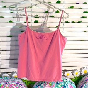 Caesars Palace light pink cami with shelf bra